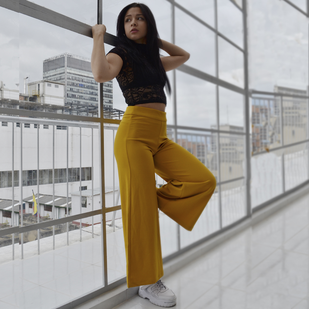 Pantalon Culotte Mostaza – Plur Store