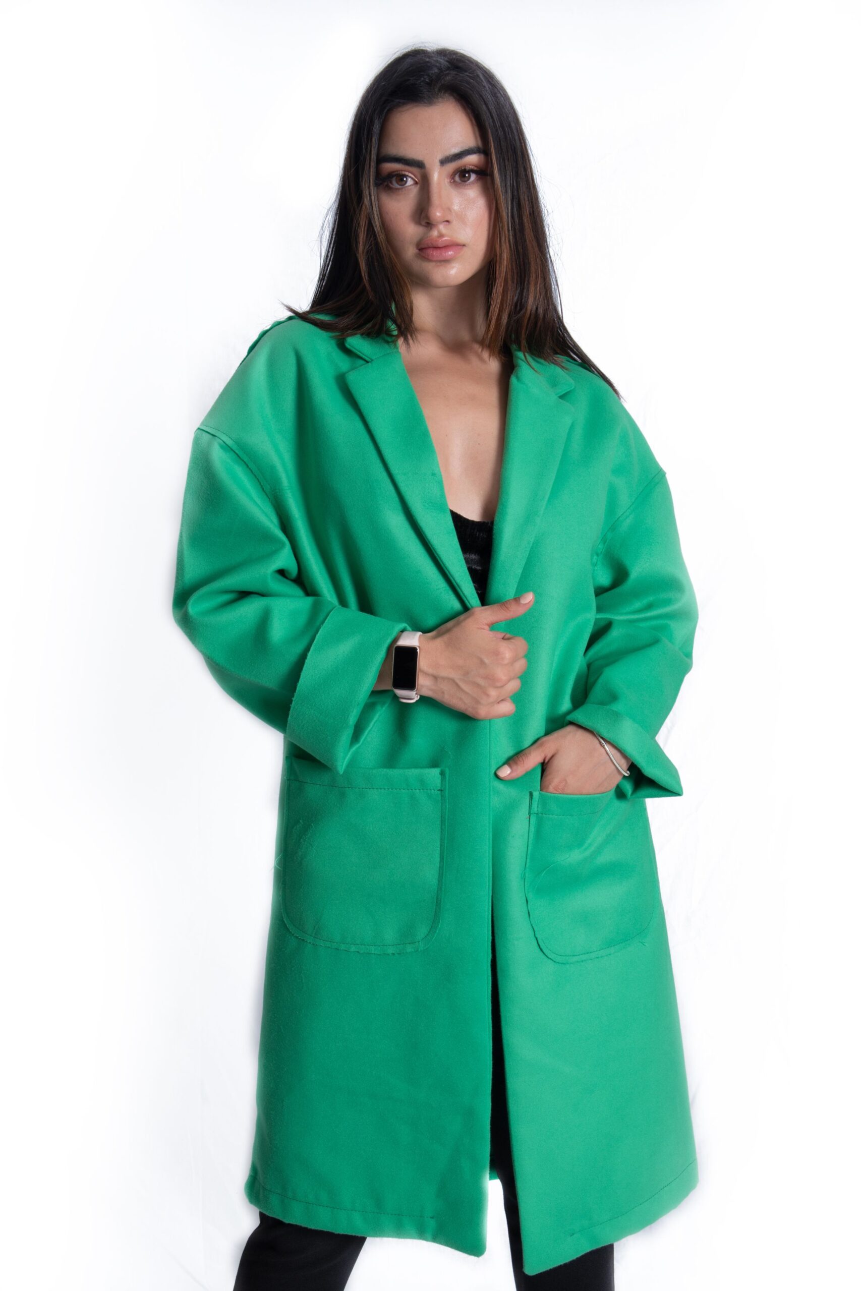 maxi abrigo verde cali