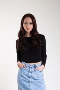 cro top desconstructivo negro