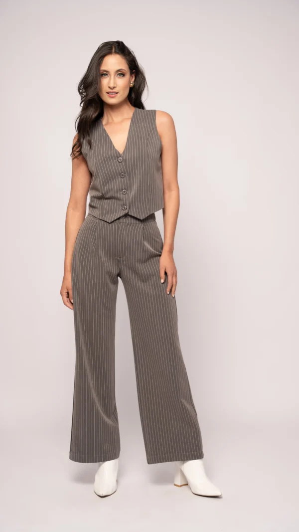 Pantalón Daniela Raya Diplomática Gris Oscuro