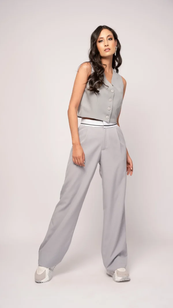 Pantalón Tailoring Gris Perla